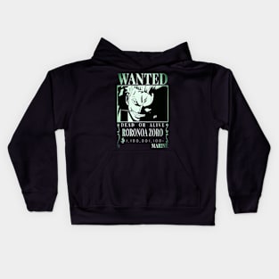 roronoa zoro bounty Kids Hoodie